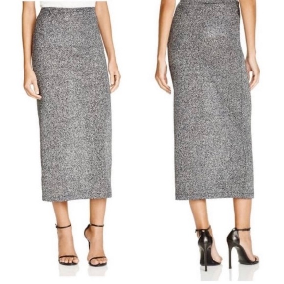 French Connection Stretch Midi Skirt Size 2 - Picture 1 of 7